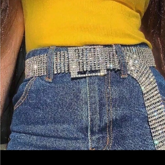 Crystal Embellished Belt - Picture 1 of 4